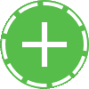 Badge plus icon