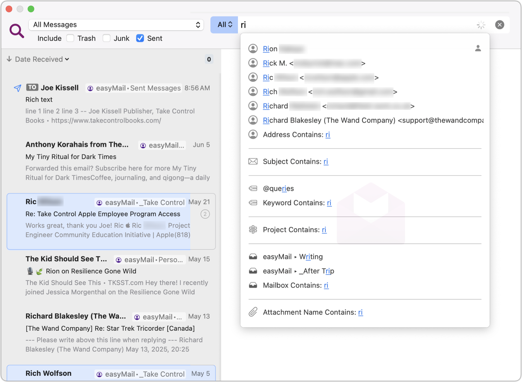 Search suggestions